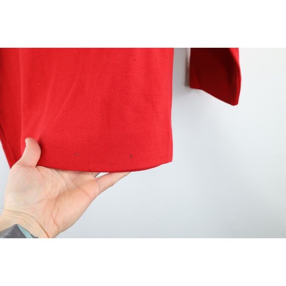 Vtg 90s St Croix Knits Mens Medium Dapper Wool Knit Pocket Cardigan Sweater USA - Picture 13 of 13